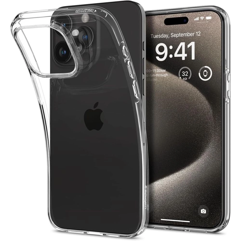 Spigen Liquid Crystal Case for iPhone 15 Pro Max - Clear