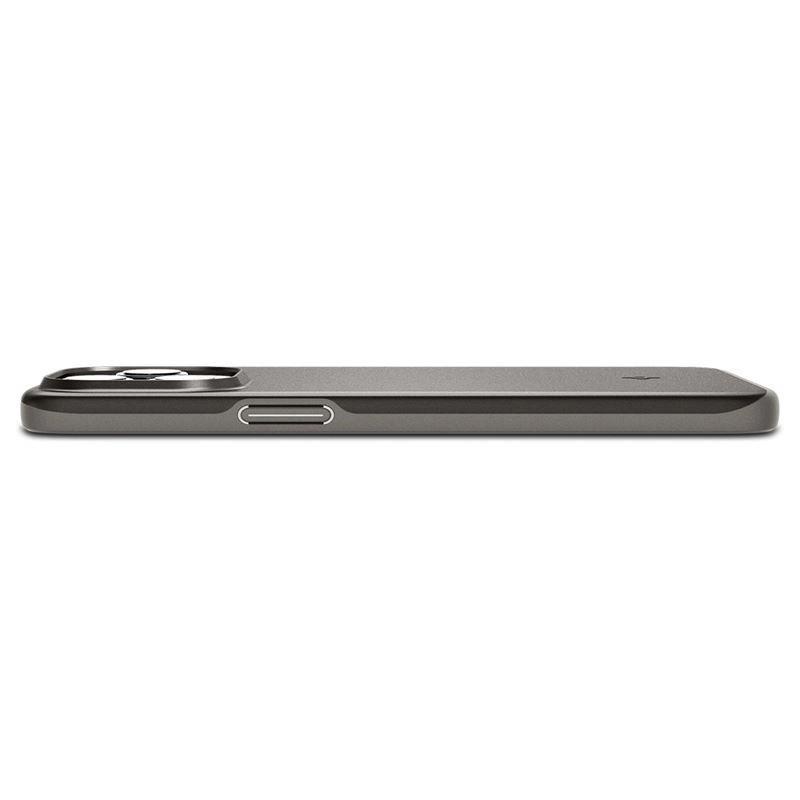 Spigen Thin Fit iPhone 15 Pro Max Case - Metallic Gray