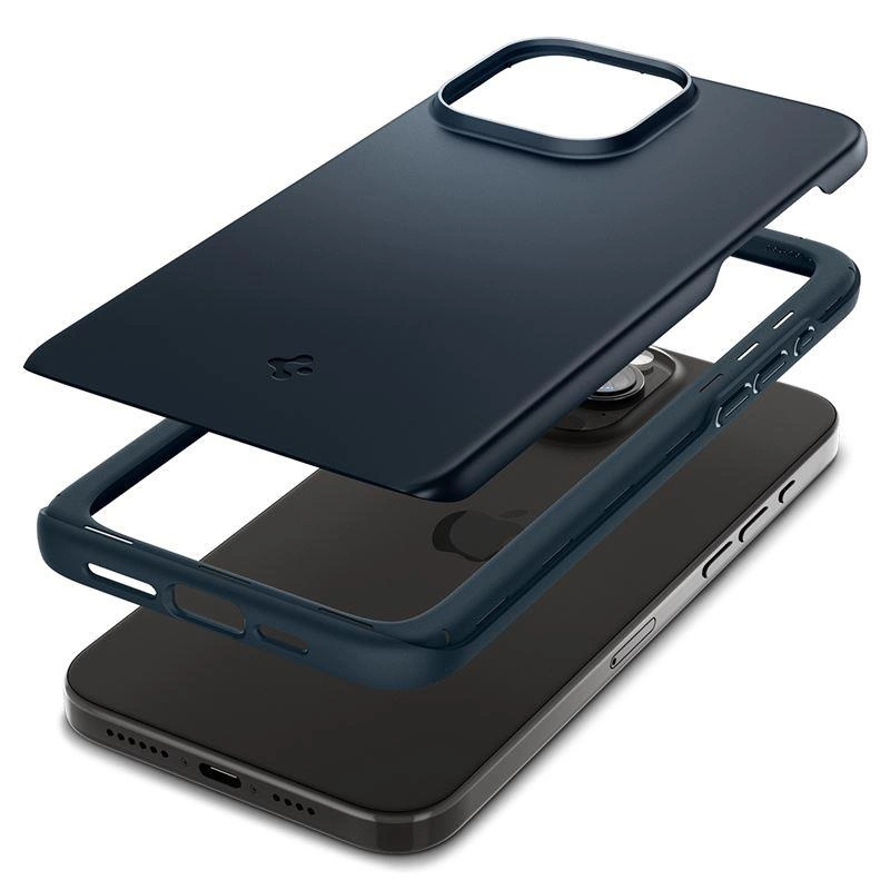 Spigen Thin Fit iPhone 15 Pro Case - Navy Blue