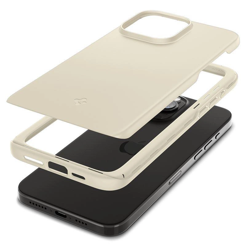 Spigen Thin Fit iPhone 15 Pro Max Case - Beige