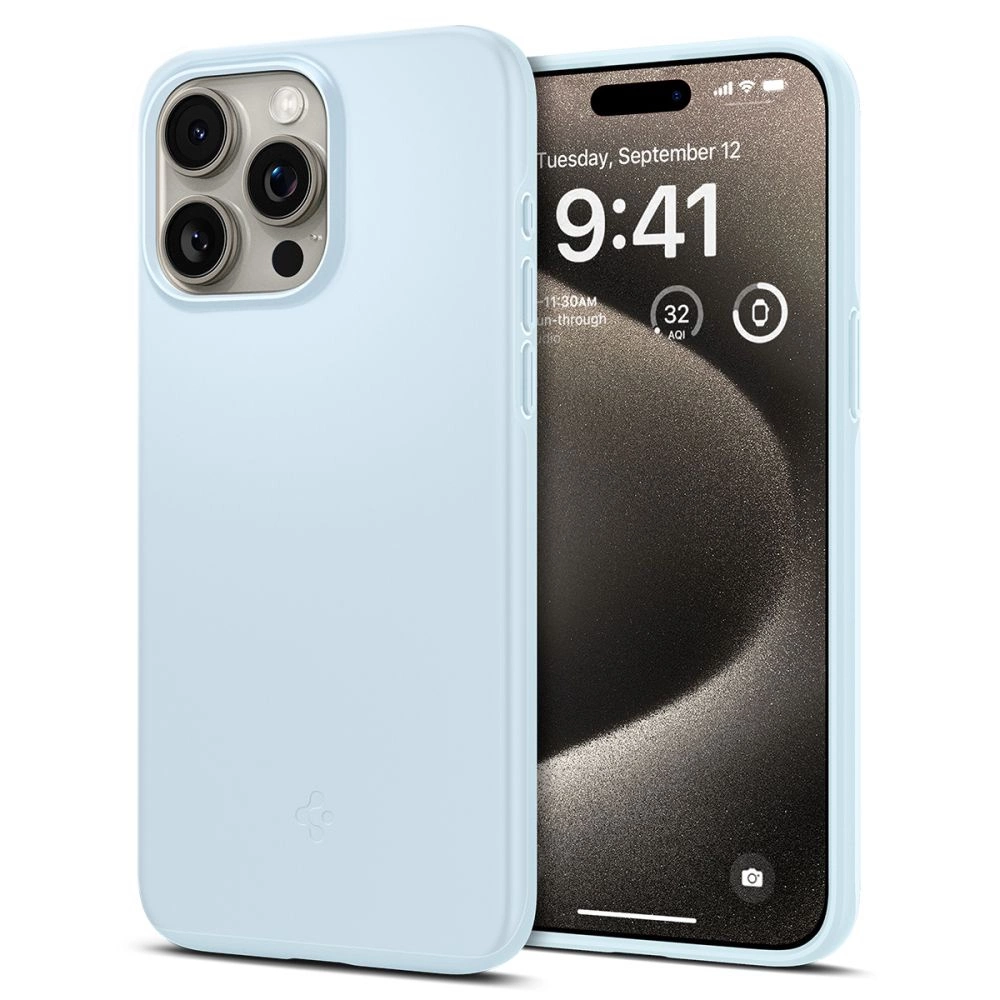 Spigen Thin Fit case for iPhone 15 Pro Max - light blue