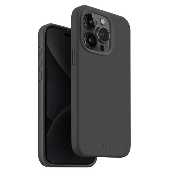 Uniq Lino Hue Magclick Charging case for iPhone 15 Pro - gray