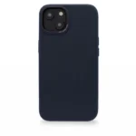 Decoded Leather Case with MagSafe for iPhone 14 Plus - navy blue