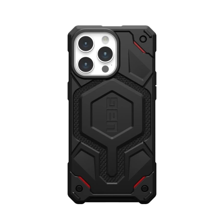 UAG Monarch Pro case with MagSafe for iPhone 15 Pro Max - black kevlar