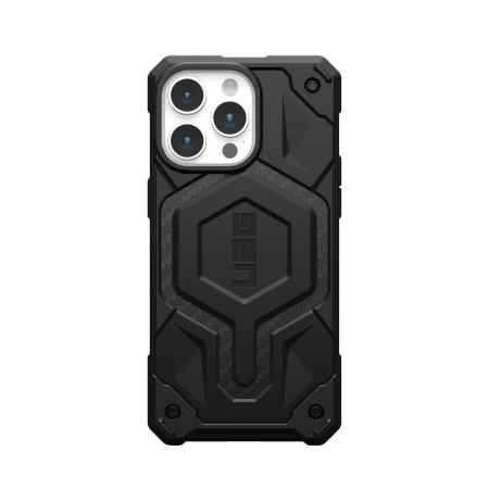 UAG Monarch Pro case with MagSafe for iPhone 15 Pro Max - black carbon