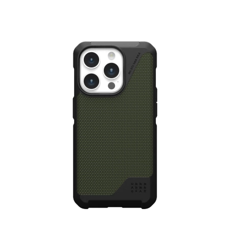 UAG Metropolis LT MagSafe case for iPhone 15 Pro - green Kevlar