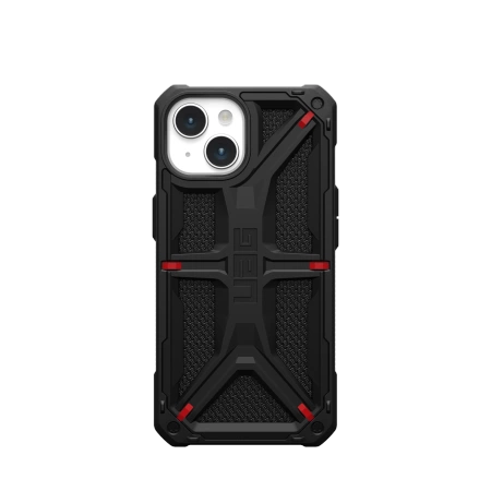 UAG Monarch case for iPhone 15 - black kevlar