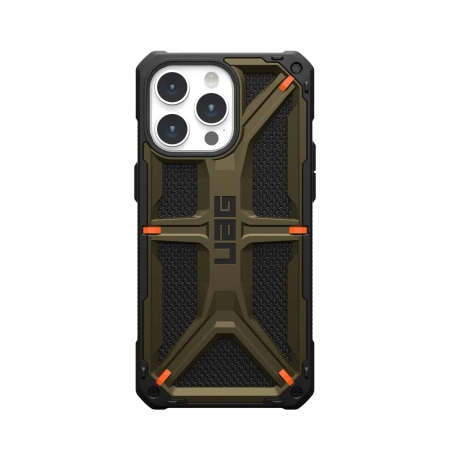 UAG Monarch case for iPhone 15 Pro Max - green kevlar