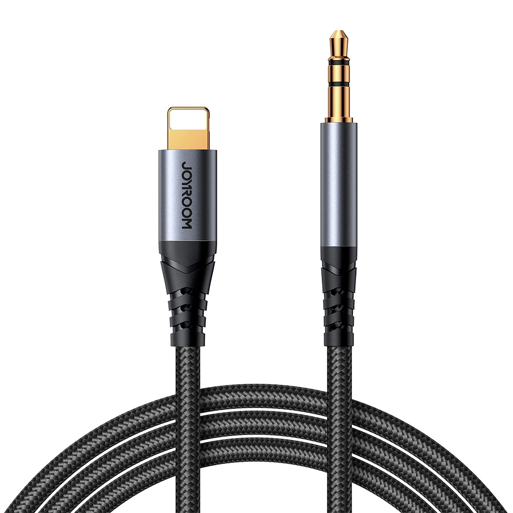 Joyroom Audio Transfer Series SY-A06 mini jack 3.5 mm / Lightning cable 1.2 m - black