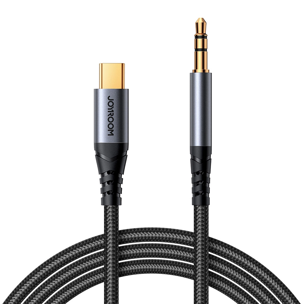 Joyroom Audio Transfer Series SY-A07 Mini Jack 3.5mm/USB-C Cable 1.2m - Black