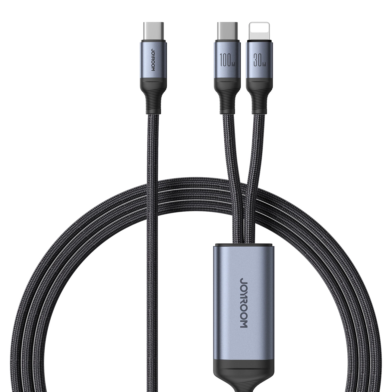 Joyroom Speedy Series S-A21 2in1 USB-C - USB-C / Lightning cable 100W 1.5m - black