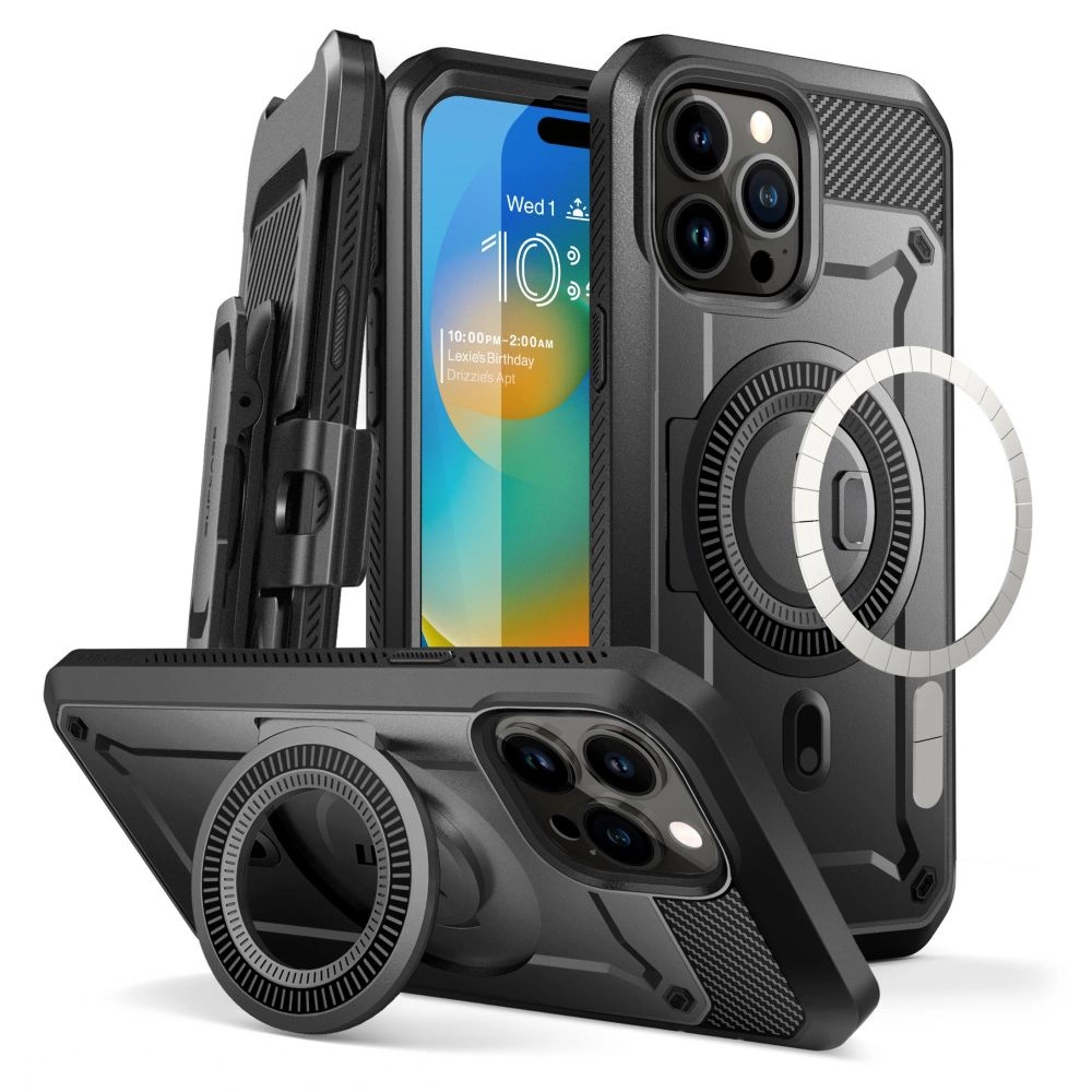 Supcase UB Pro Mag Case with MagSafe for iPhone 15 Pro - Black