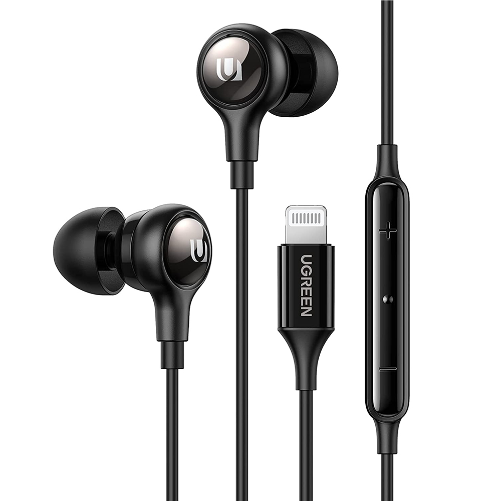 Ugreen - Stereo Earphones (30631) - In-Ear with Lightning Connector - Black