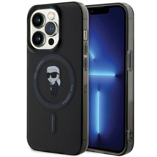 Karl Lagerfeld KLHMP15XHFCKNOK iPhone 15 Pro Max 6.7" black/black hardcase IML Ikonik MagSafe