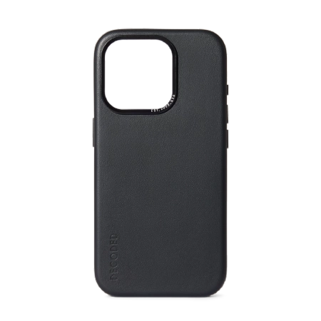 Decoded Leather Case with MagSafe for iPhone 15 Pro - black