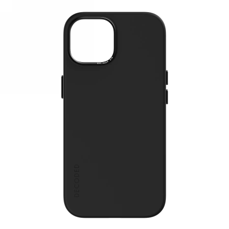 Decoded Silicone Case with MagSafe for iPhone 15 Plus - black