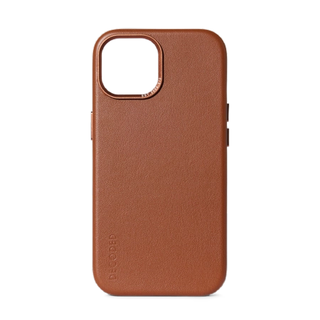 Decoded Leather Case with MagSafe for iPhone 15 - brown