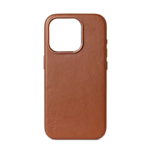 Decoded Leather Case with MagSafe for iPhone 15 Pro - brown