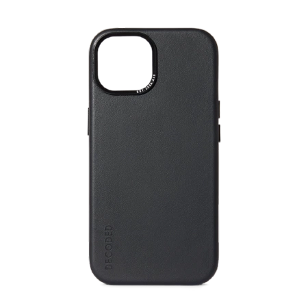 Decoded Leather Case with MagSafe for iPhone 15 Plus - black