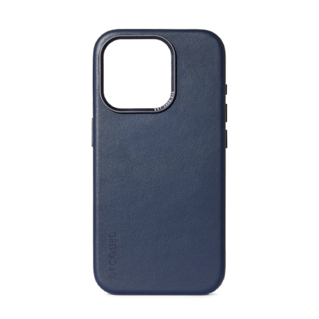 Decoded Leather Case with MagSafe for iPhone 15 Pro Max - blue