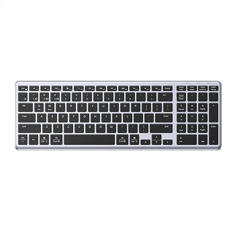 Ugreen KU005 Bluetooth / 2.4 GHz wireless membrane keyboard - black