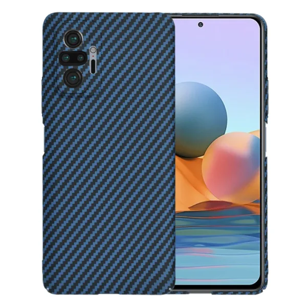 Techsuit - Carbonite FiberShell - Xiaomi Redmi Note 10 Pro / Note 10 Pro Max - Cyan