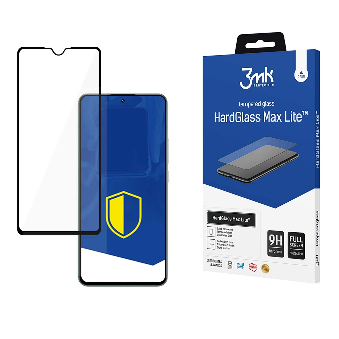 9H 3mk HardGlass Max Lite™ glass for Motorola Moto G34