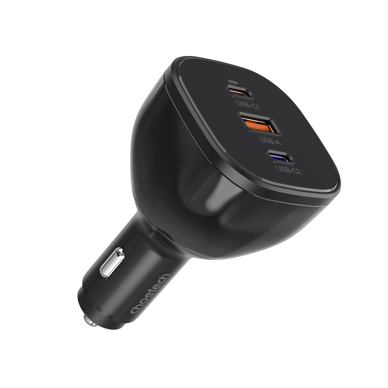 Choetech TC0024 car charger 160W 2x USB-C PD 3.1 1x USB-A - black