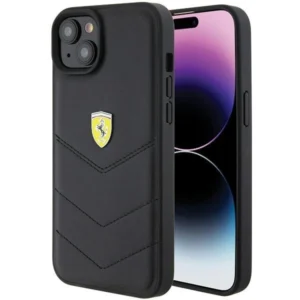 Ferrari FEHCP15MRDUK iPhone 15 Plus 6.7" black/black hardcase Quilted Metal Logo