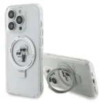 Karl Lagerfeld KLHMP14LHMRSKCH iPhone 14 Pro 6.1" white/white hardcase Ring Stand Karl&Choupette MagSafe