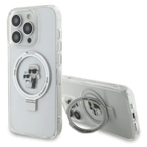 Karl Lagerfeld KLHMP14LHMRSKCH iPhone 14 Pro 6.1" white/white hardcase Ring Stand Karl&Choupette MagSafe