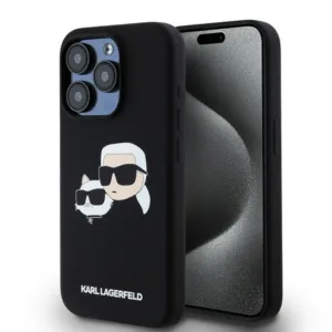 Karl Lagerfeld - Silicone MagSafe (KLHMP15XSKCHPPLK) - iPhone 15 Pro Max - Karl&Choupette