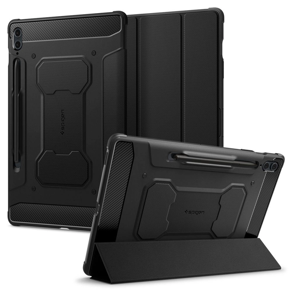 Spigen Rugged Armor Pro Case for Samsung Galaxy Tab S9 FE+ 12.4'' X610 / X616B - Black