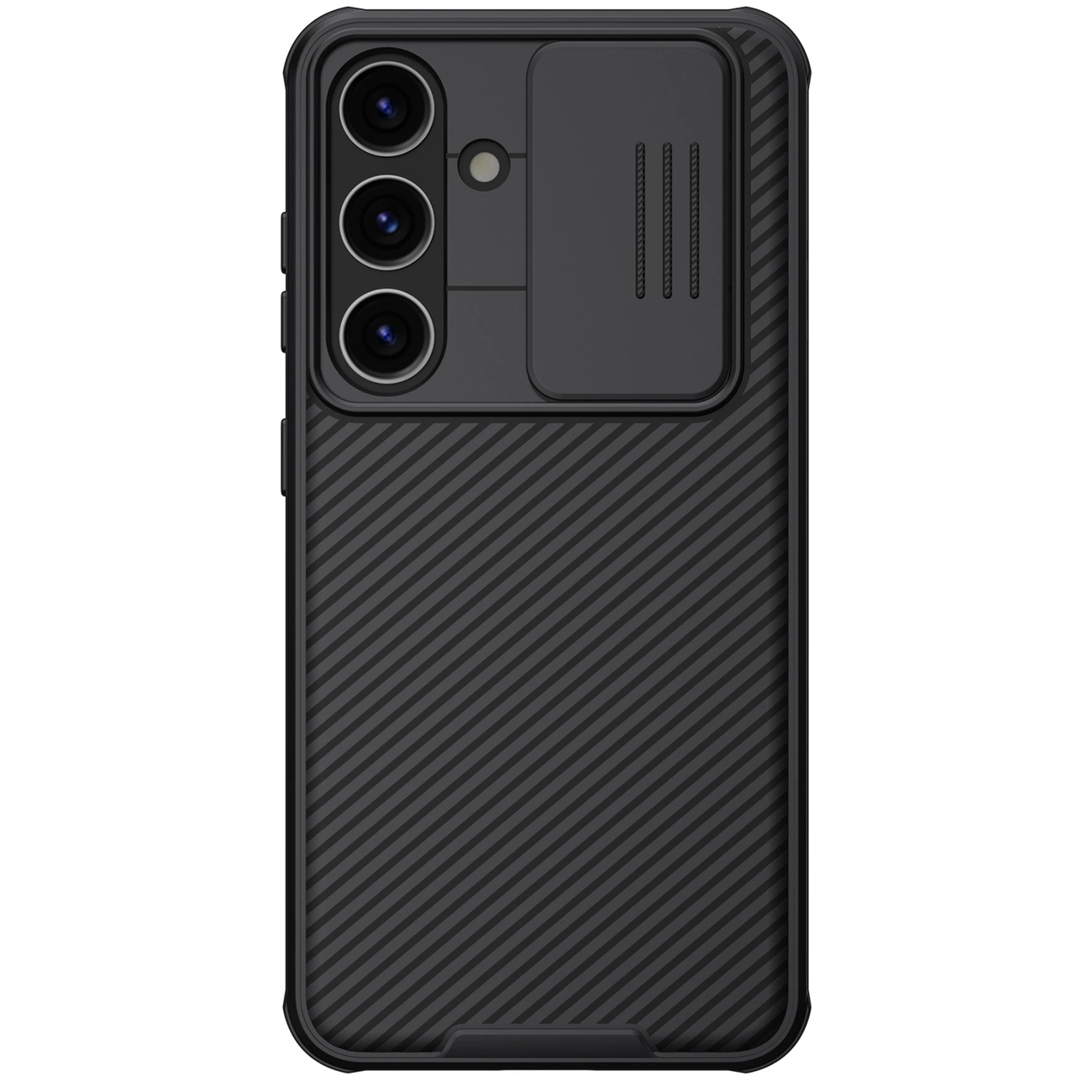 Nillkin CamShield Pro armored case with camera cover for Samsung Galaxy S24 - black