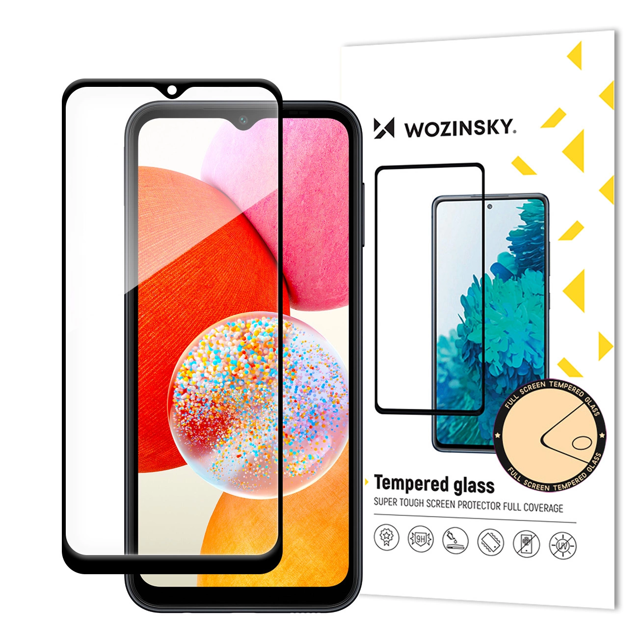 Wozinsky Full Glue Tempered Glass with Black Frame for Samsung A15 / A15 5G