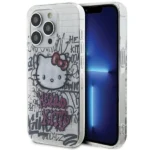 Hello Kitty IML Kitty On Bricks Graffiti case for iPhone 15 Pro Max - white