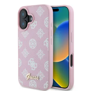 Guess - Peony Script MagSafe (GUHMP16SPGPYSP) - iPhone 16 - Pink