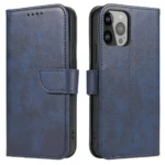 Magnet Case for Samsung A55 with flap and wallet - blue