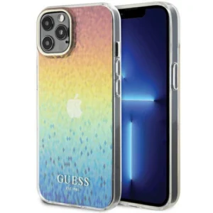 Guess IML Faceted Mirror Disco Iridescent case for iPhone 12/12 Pro - multicolor