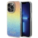 Guess IML Faceted Mirror Disco Iridescent case for iPhone 14 Pro Max - multicolored