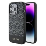 Guess GCube Stripes MagSafe case for iPhone 15 Pro - black