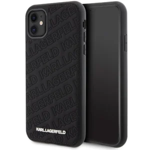 Karl Lagerfeld Quilted K Pattern case for iPhone 11 / Xr - black