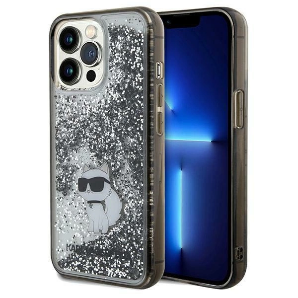 Karl Lagerfeld Liquid Glitter Choupette case for iPhone 13 Pro / 13 - transparent