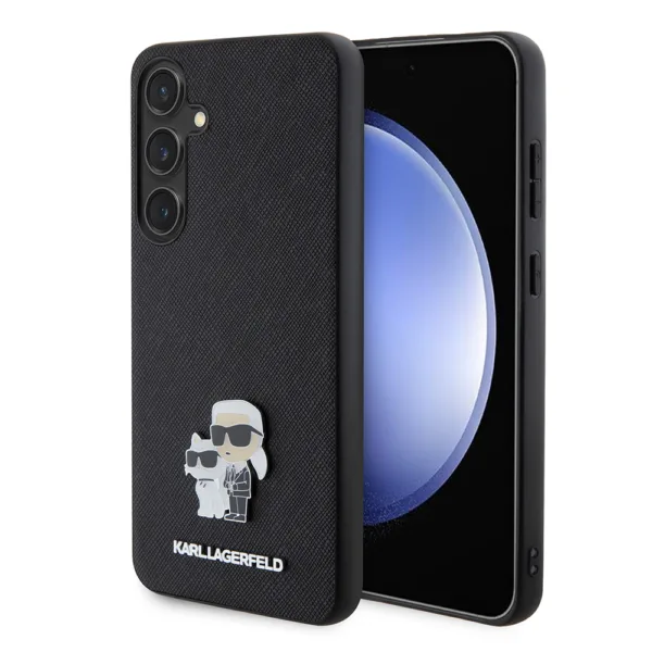 Karl Lagerfeld - Saffiano (KLHCS24MPSAKCMPK) - Samsung Galaxy S24 Plus - Karl&Choupette Metal Pin