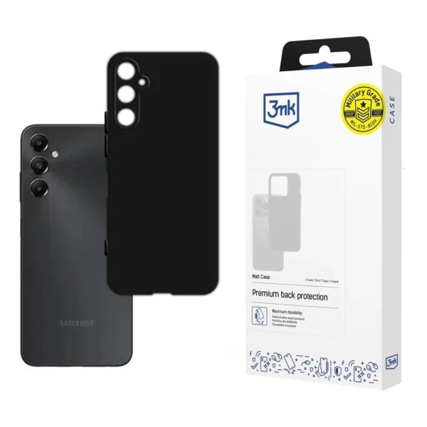 3mk Matt Case for Samsung Galaxy A05s - black