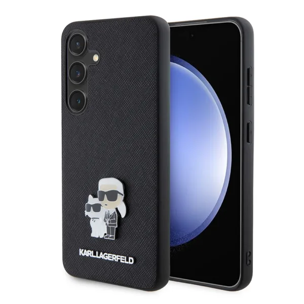 Karl Lagerfeld - Saffiano (KLHCS24SPSAKCMPK) - Samsung Galaxy S24 - Karl&Choupette Metal Pin