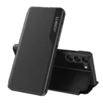 Eco Leather View Case for Samsung S24 with flap - black