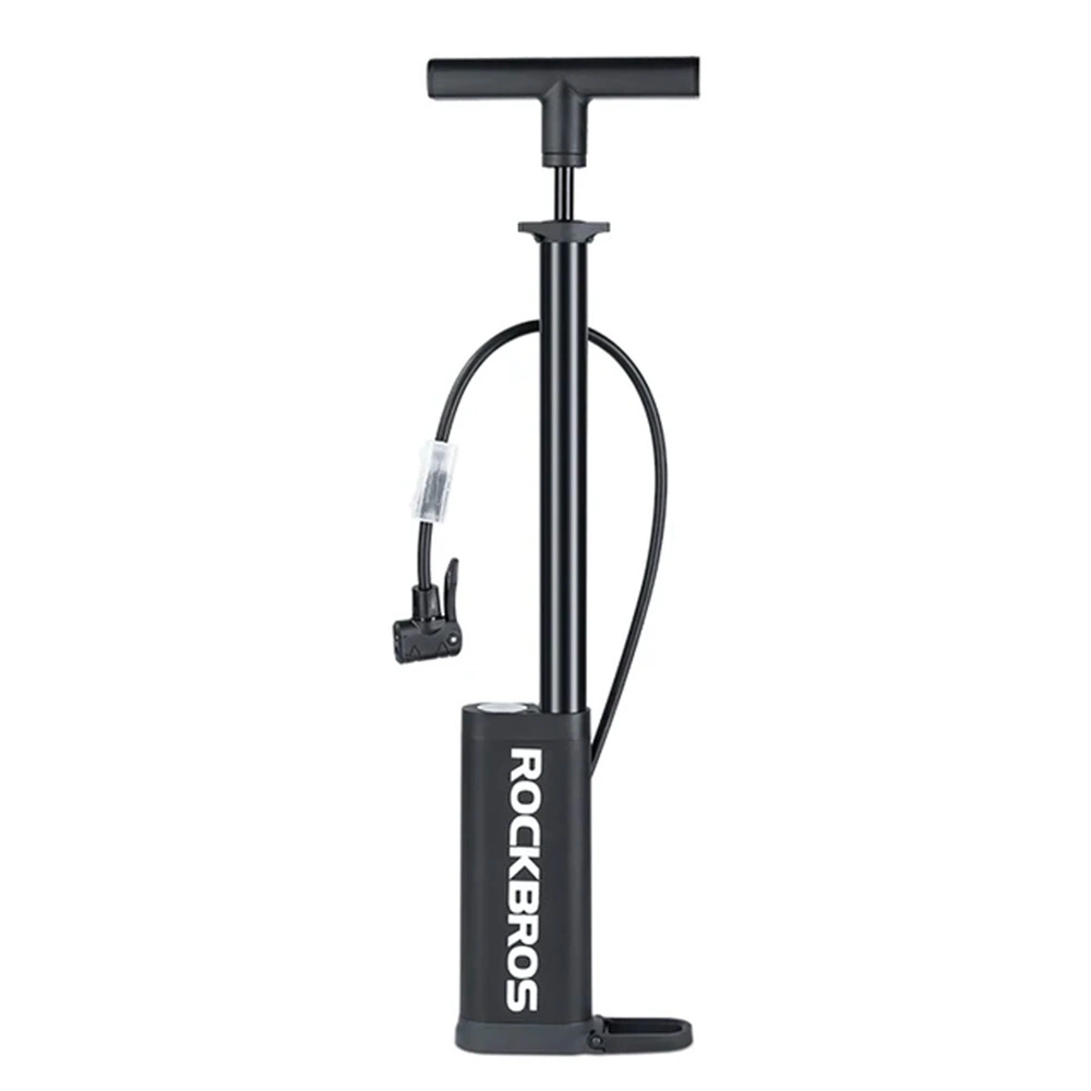 Rockbros 42310007001 floor bicycle pump - black