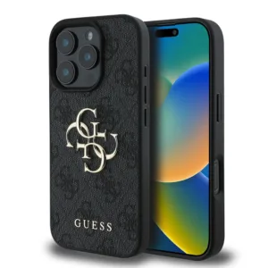 Guess - Hardcase 4G Big Logo (GUHCP16X4GMGGR) - iPhone 16 Pro Max - Black