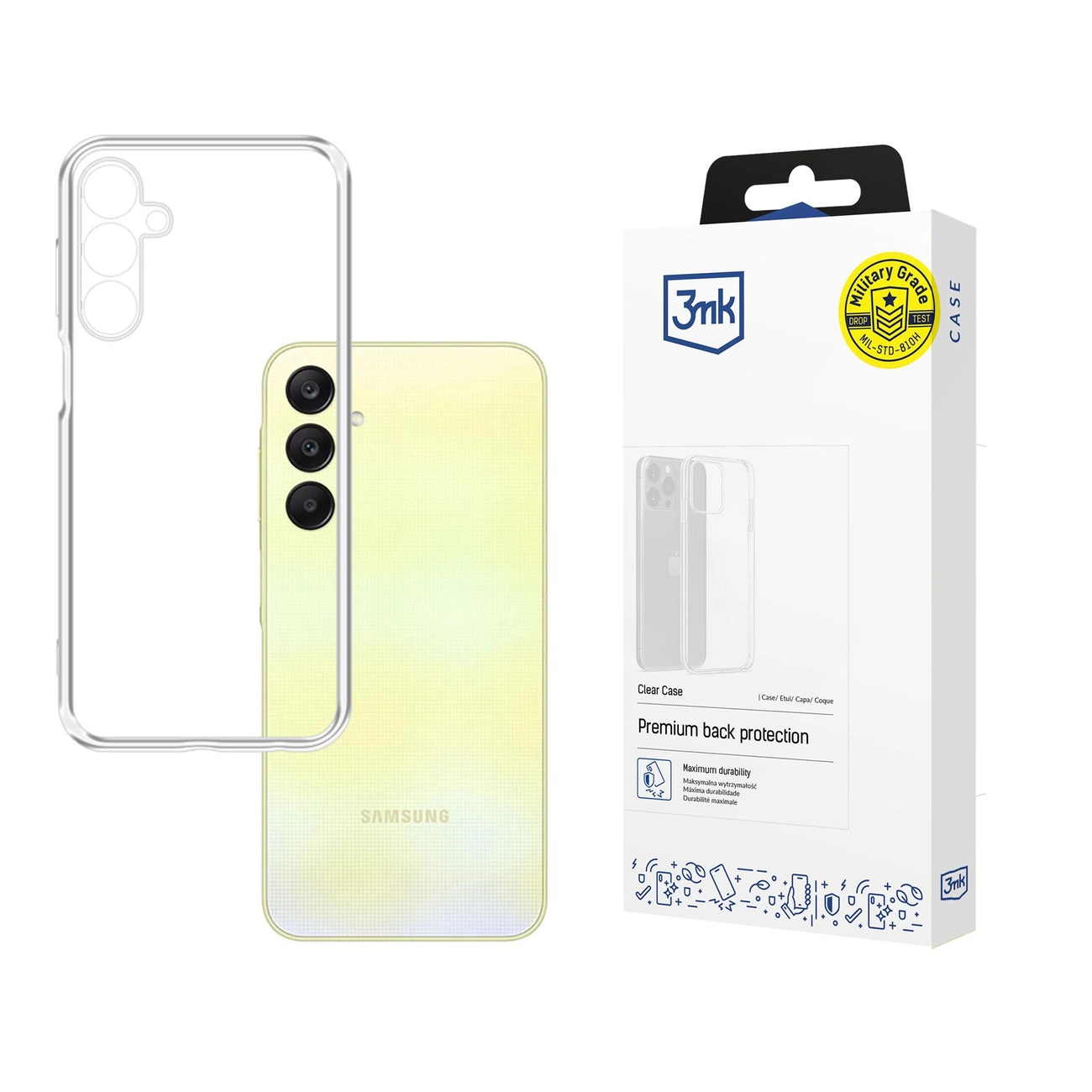 3mk Clear Case for Samsung Galaxy A25 5G - transparent